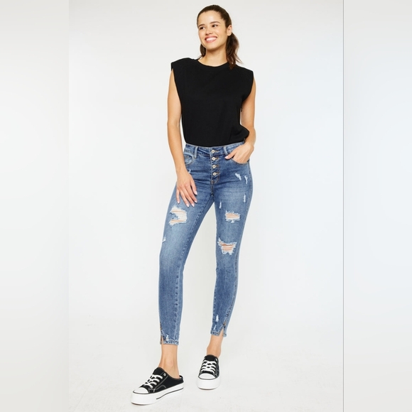 KanCan Ellington High Rise Ankle Skinny Jeans Size 5 / 26 - Picture 1 of 9